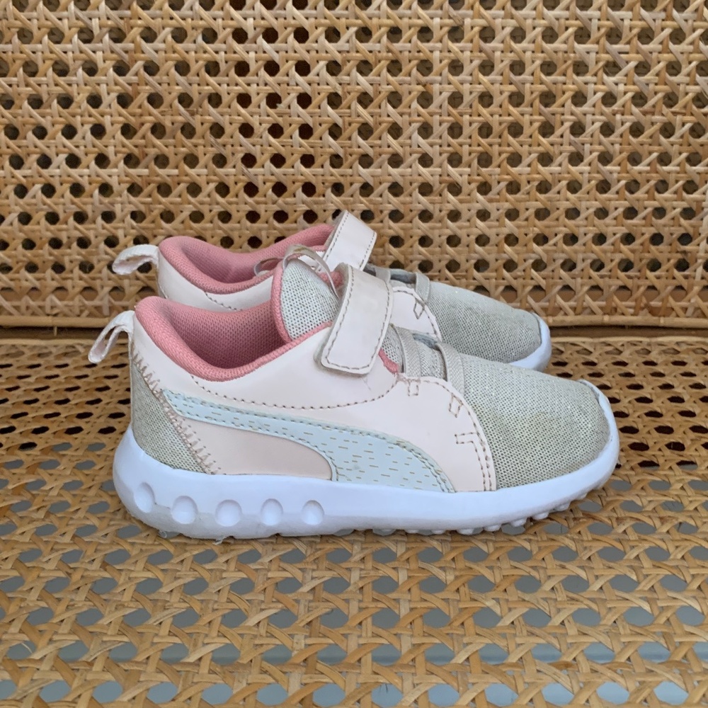 Baby Toddler Girls Pink Puma Sneakers 7